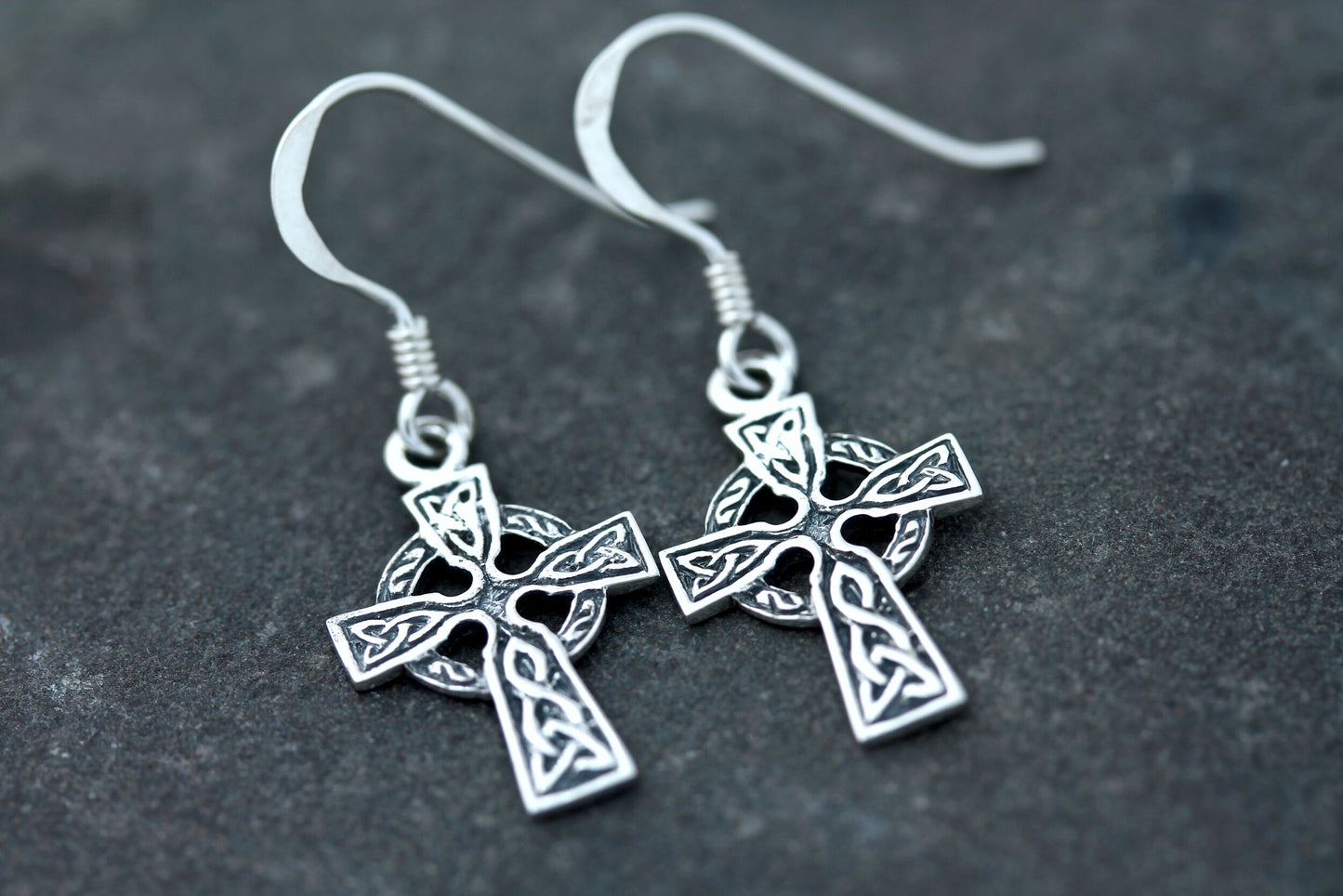 Celtic Cross Earrings - Traditional (Small)