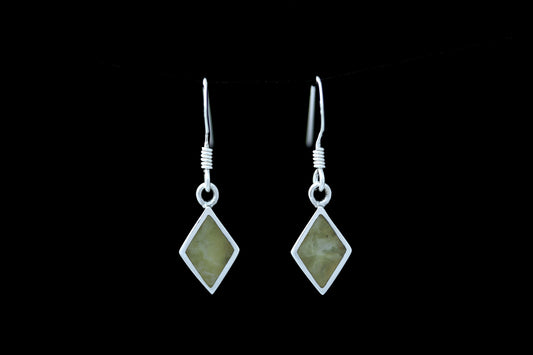 Scottish Marble Earrings -Diamond shaped