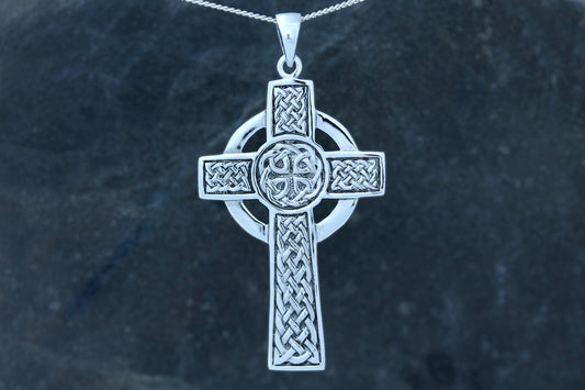 Celtic Cross Pendant - Ornamental High Cross