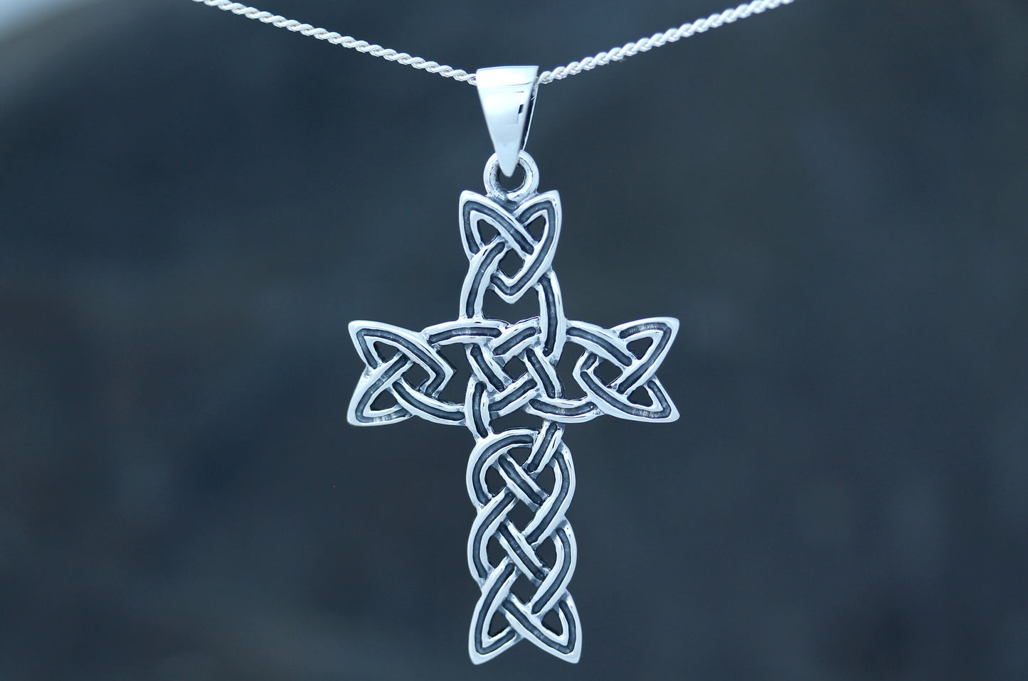 Celtic Cross Pendant - Antique Open Knot