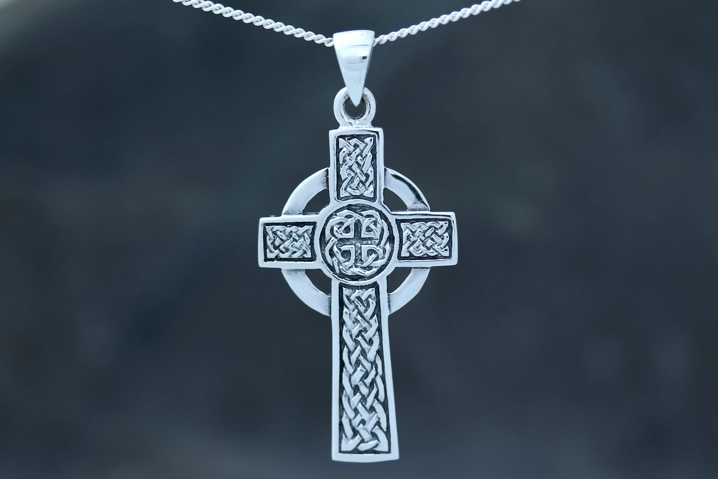 Celtic Cross Pendant - Ornamental High Cross