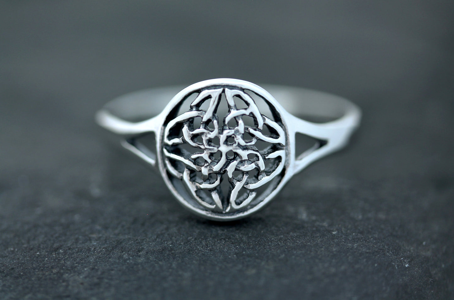 Celtic Knot Ring - Four Seasons Shield