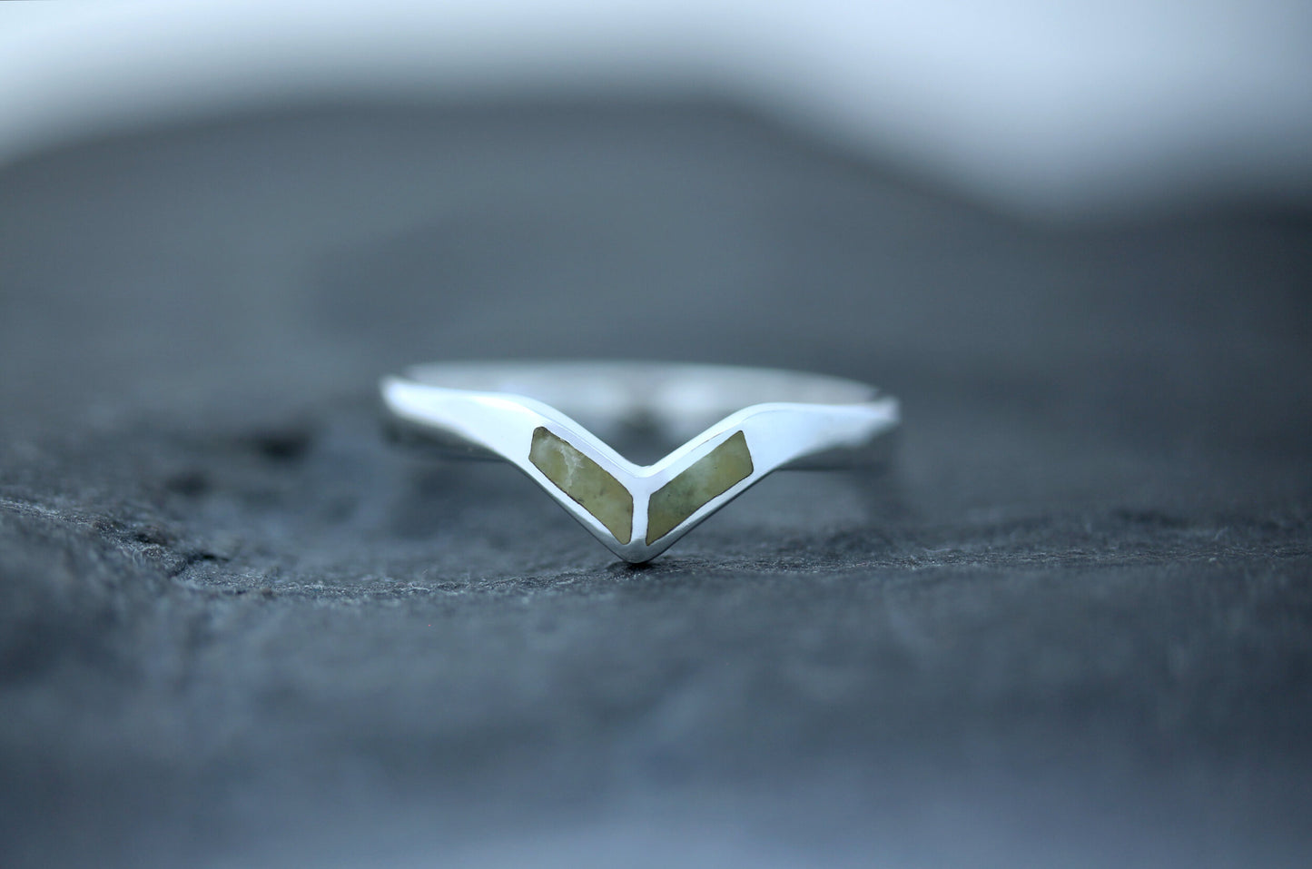 Scottish Marble Ring - Modern Wishbone