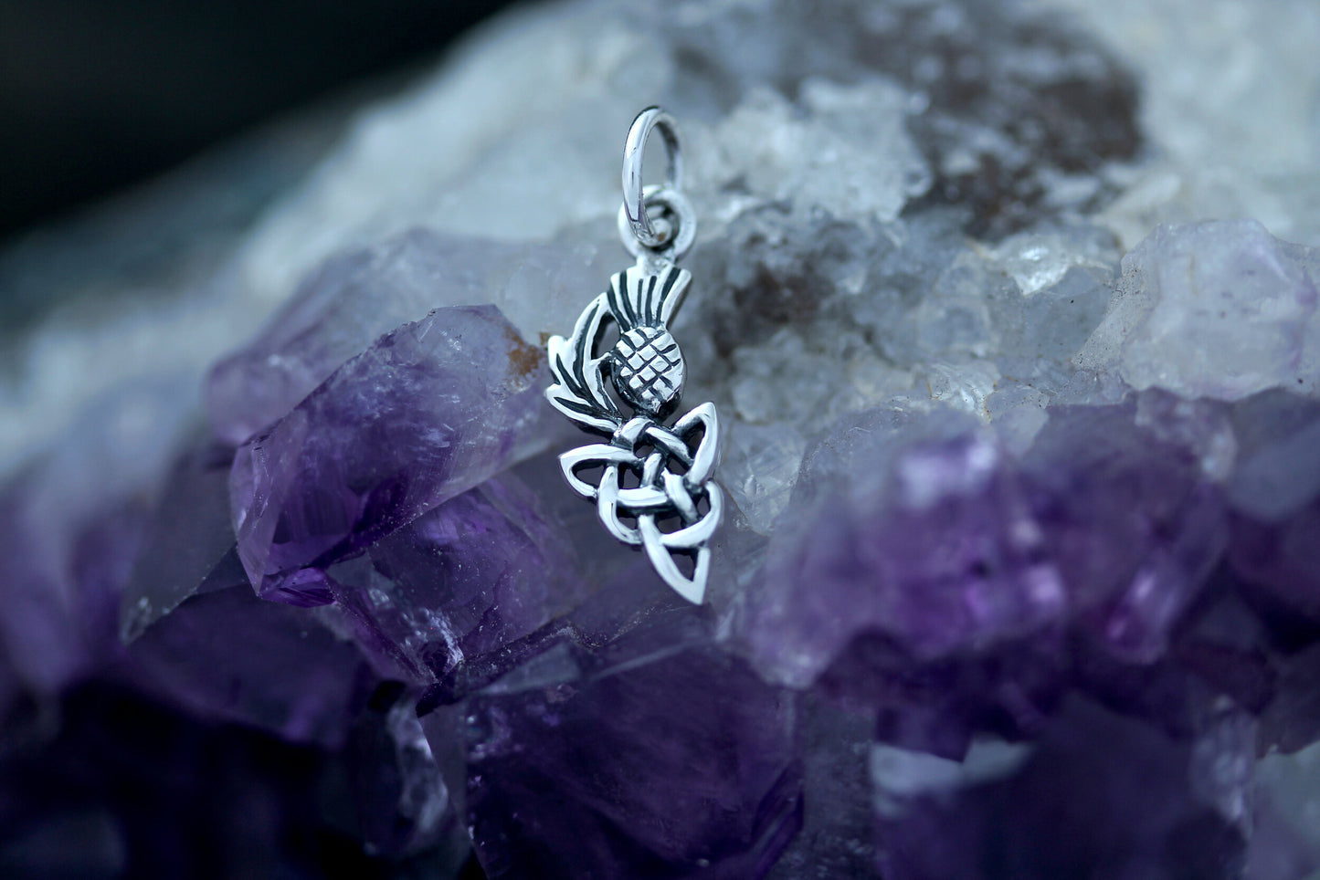 Scottish Thistle Pendant - Celtic Roots