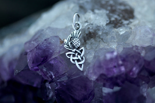Scottish Thistle Pendant - Celtic Roots