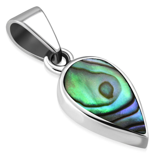 Contemporary Stone Pendant - Wee Drop with Abalone Shell