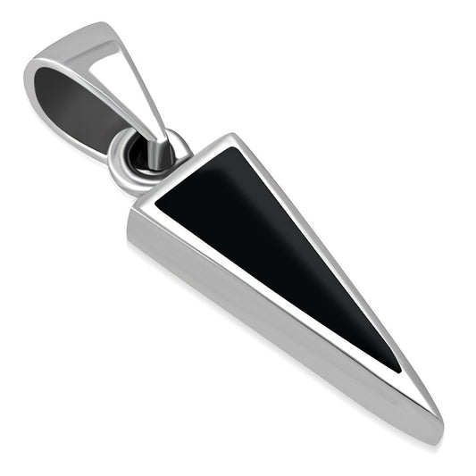 Contemporary Stone Pendant - Icicle with Black Onyx