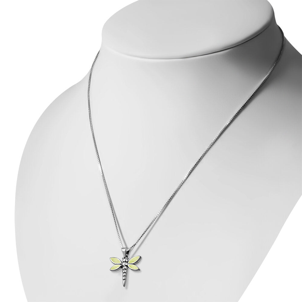 Scottish Marble Pendant- The Dragonfly