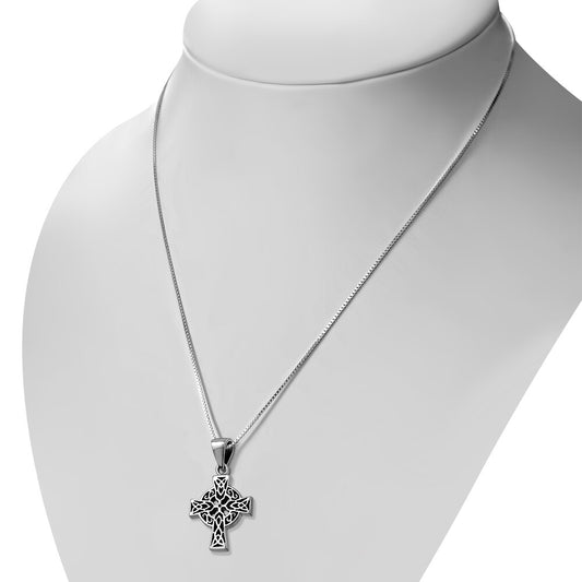Celtic Cross Pendant - Thick Antique Tradition