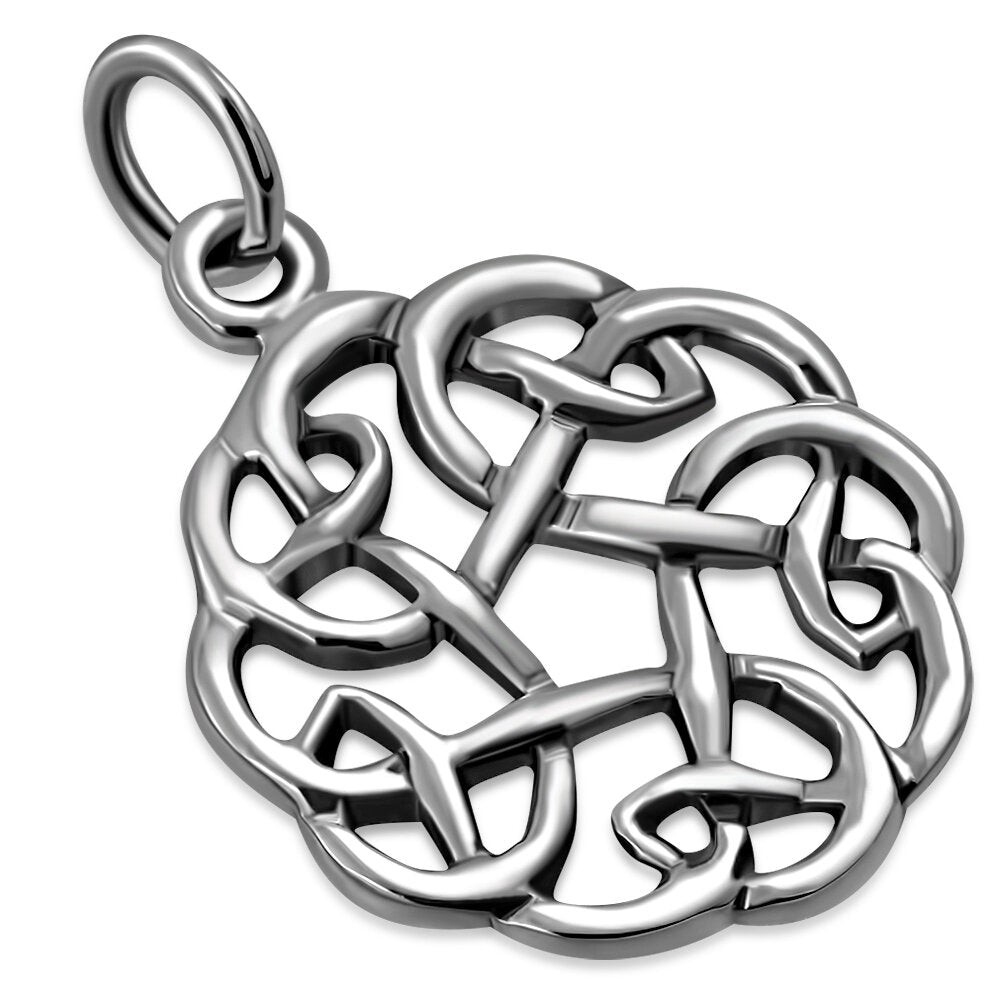 Celtic Knot Pendant - Flat Circular Twist