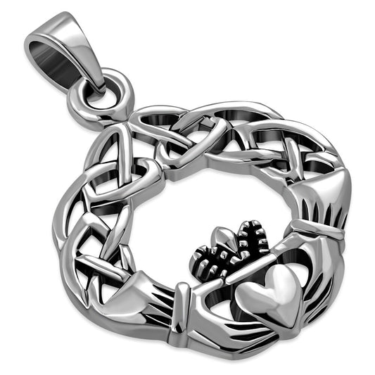 Claddagh Pendant - Braided Celtic Knot