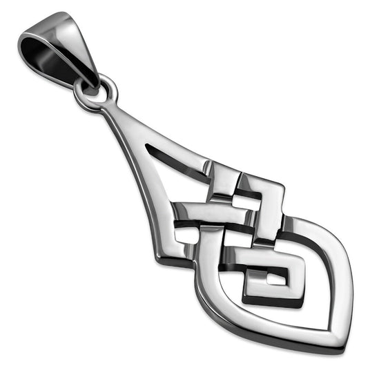 Celtic Knot Pendant- Knotted Droplet