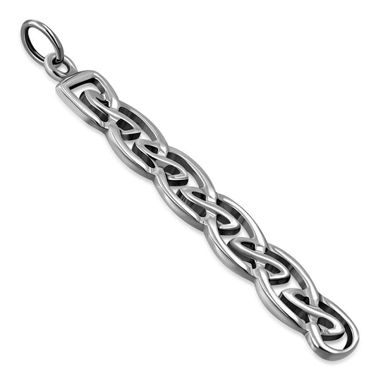 Celtic Knot Pendant-Rectangular Drop Knot