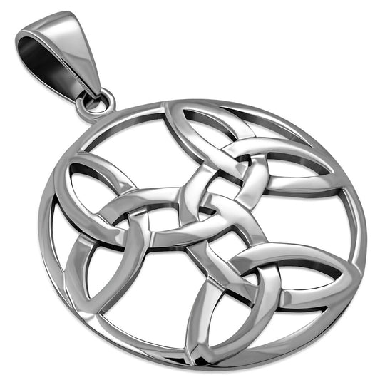Triquetra Pendant - Triple Triquetra