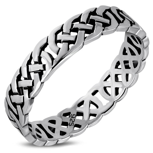Celtic Knot Ring - Compact Weave Band
