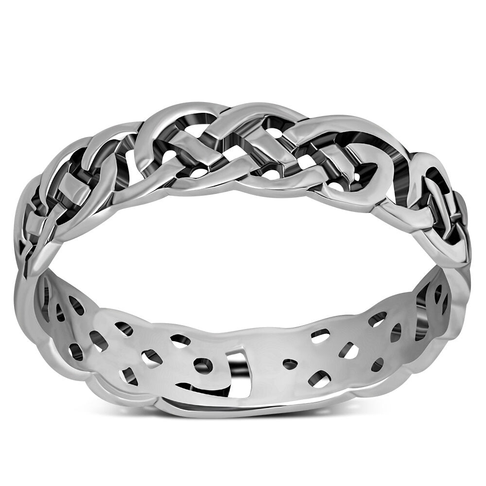 Celtic Knot Ring - Close Knotted Eternal Loop