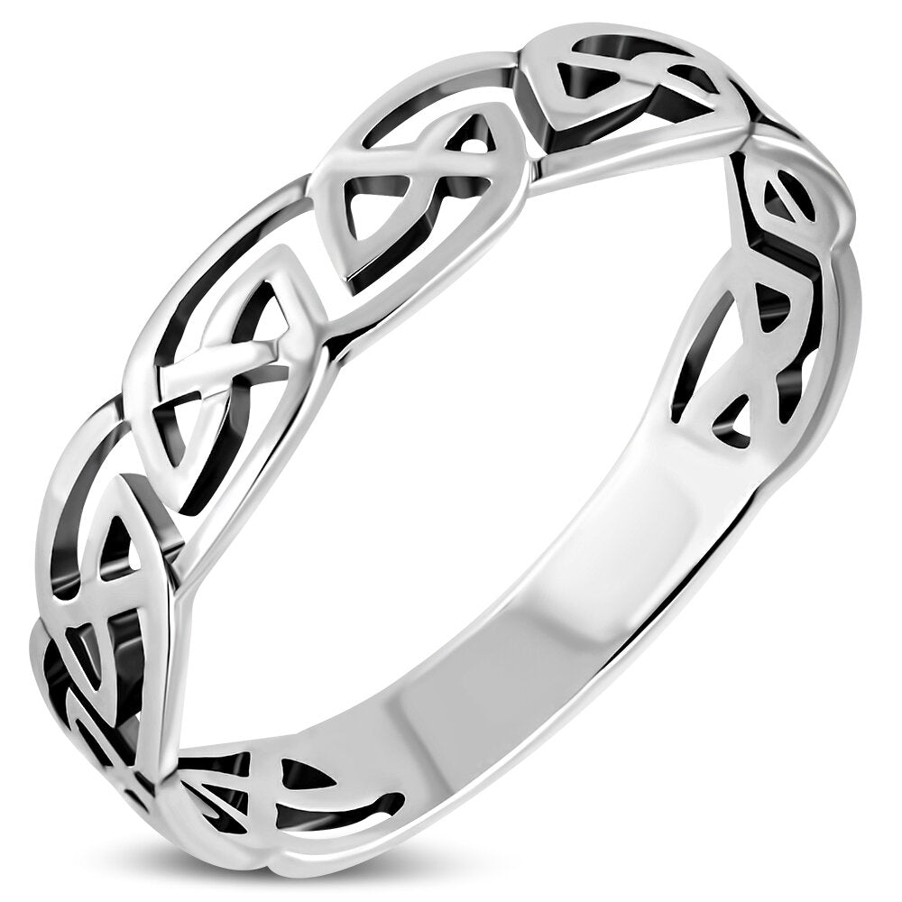 Celtic Knot Ring - Open Pictish Knot (Medium)