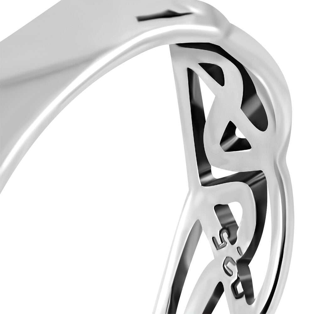 Celtic Knot Ring - Open Pictish Knot (Medium)