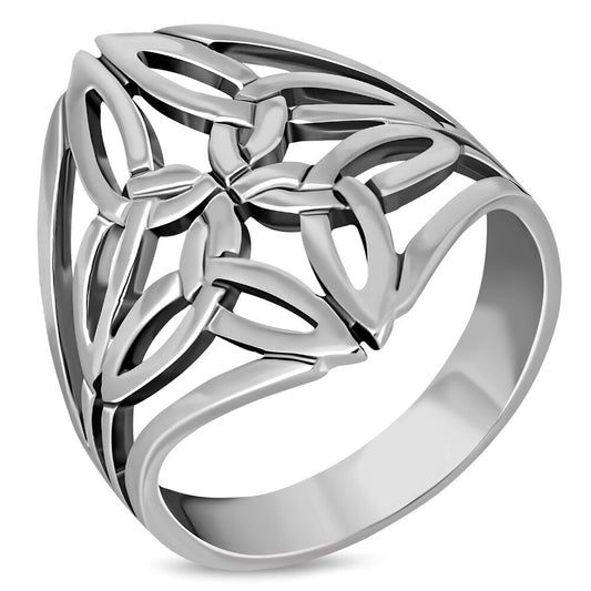 Celtic Knot Ring - Large Celtic Diamond
