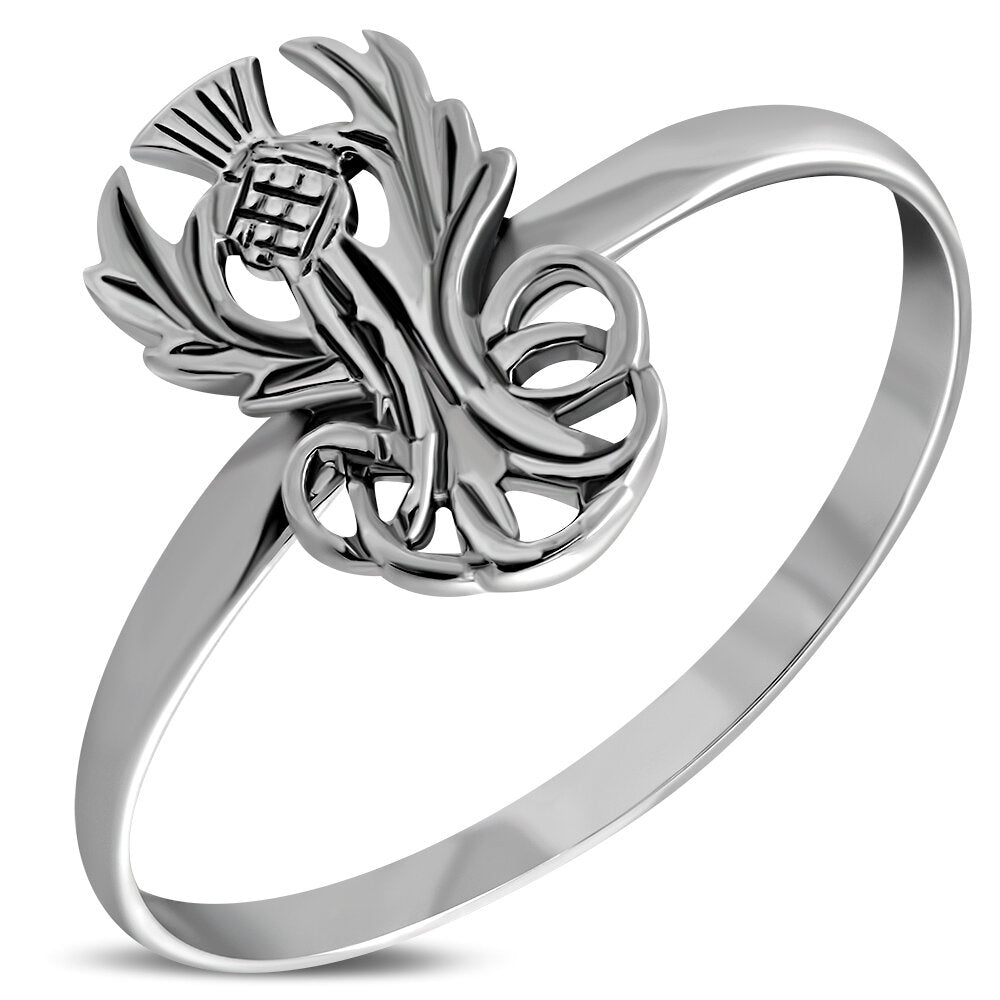 Scottish Thistle Ring - Twisted Roots