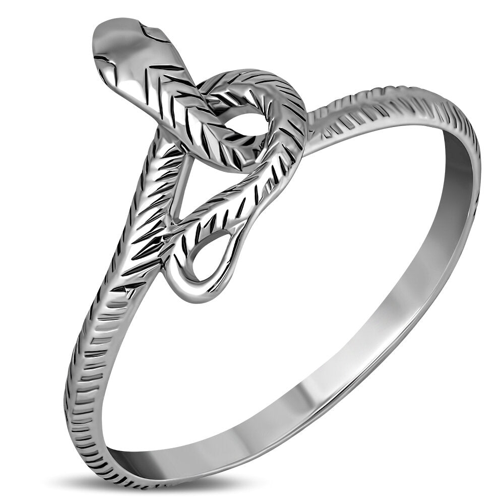Contemporary Ring- Snake Twist – Celtic Design Scotland