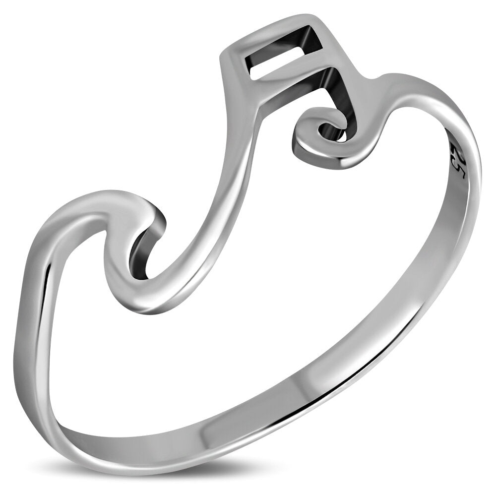 Contemporary Ring- Musical Note – Celtic Design Scotland
