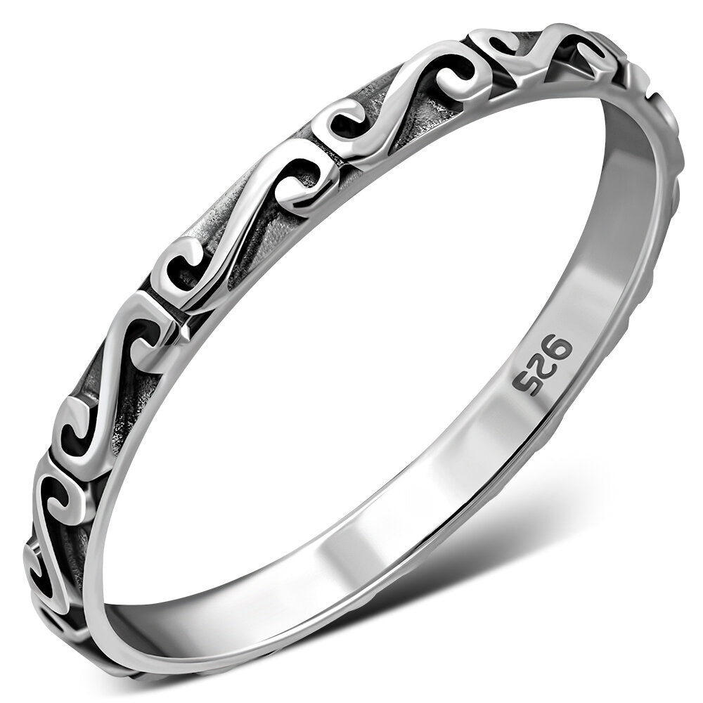 Celtic Knot Ring - Swirl Band