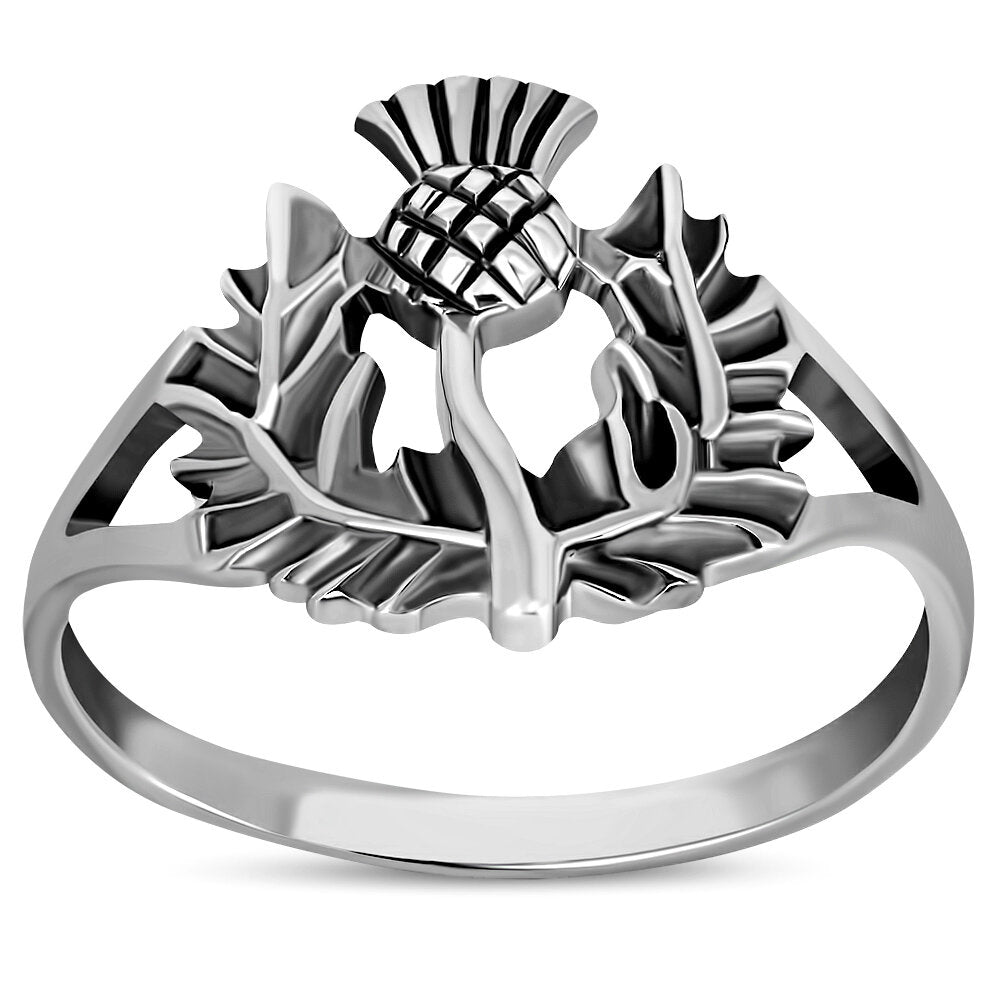 Scottish Thistle Ring - Heraldic (large)