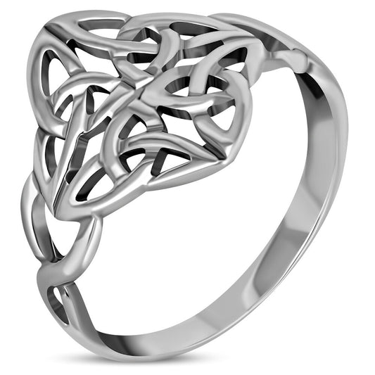 Celtic Knot Ring- Open Weave of Four Seasons