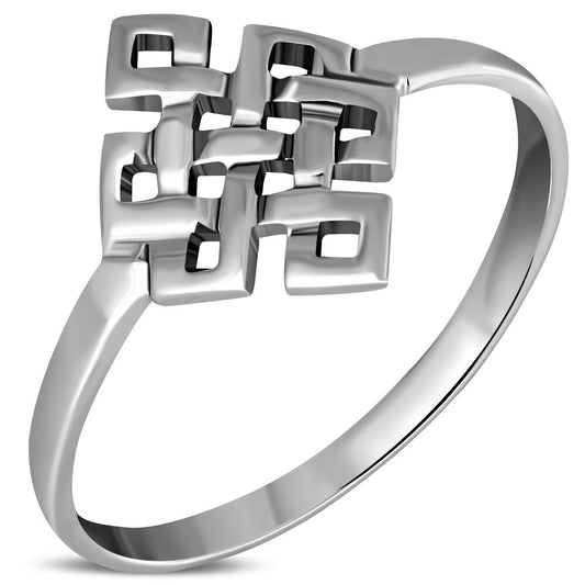 Celtic Knot Ring - Vertical Padlock Knot