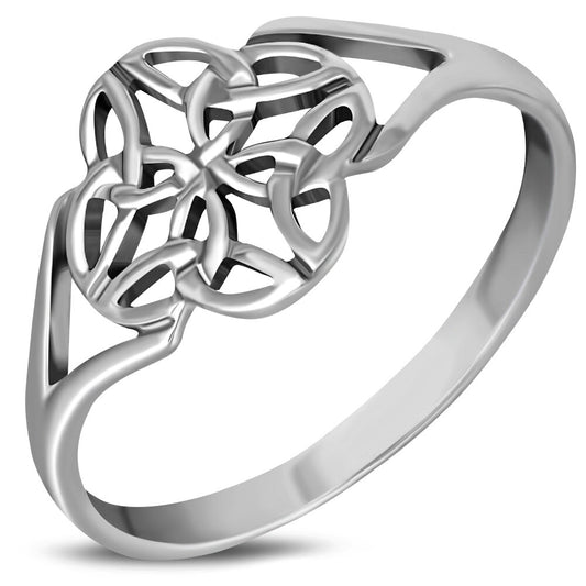 Celtic Knot Ring- Embraced Four Seasons Knot