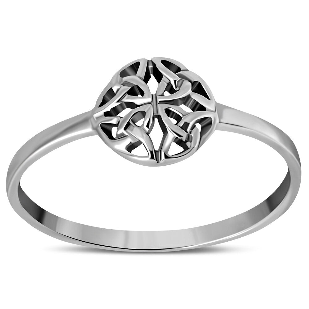 Celtic Knot Ring- Medium Shield of Four Directions