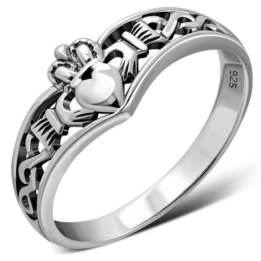 Claddagh Ring - Wishbone & Infinity