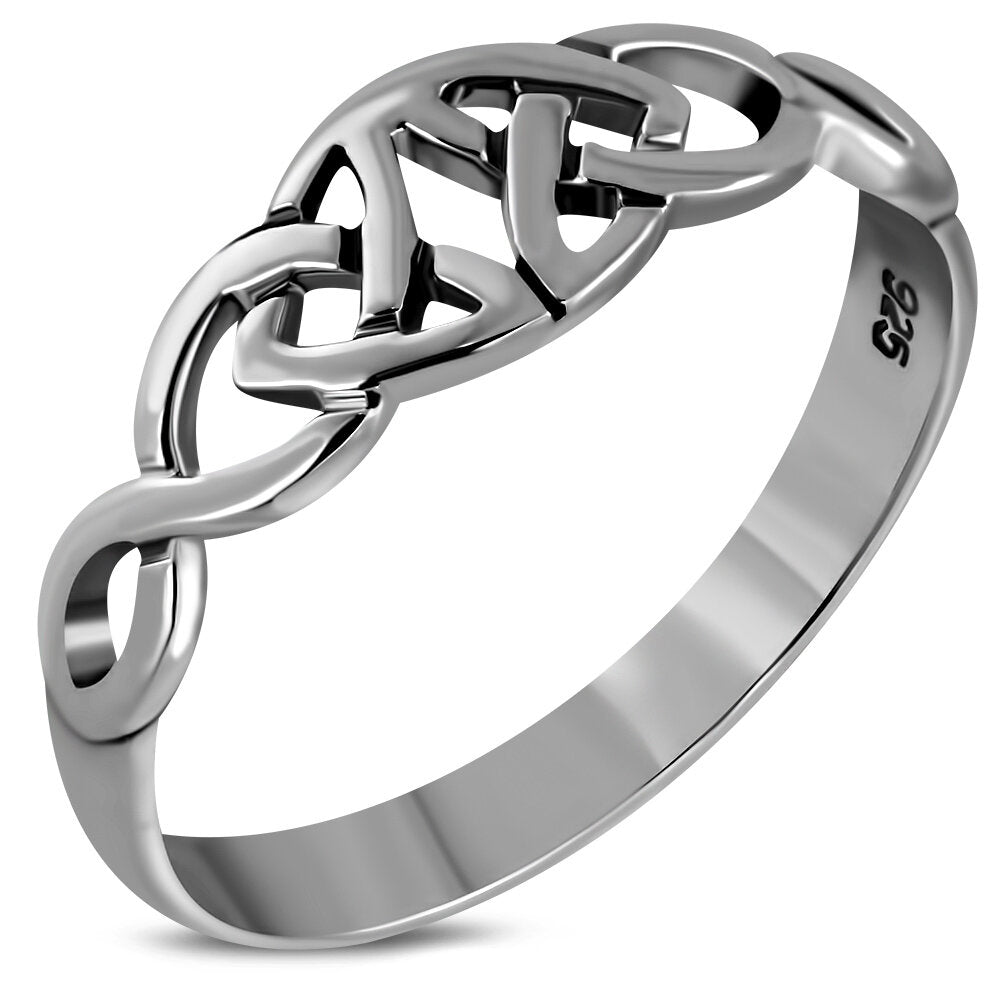 Triquetra Ring - Interlocked Trinity Union – Celtic Design Scotland
