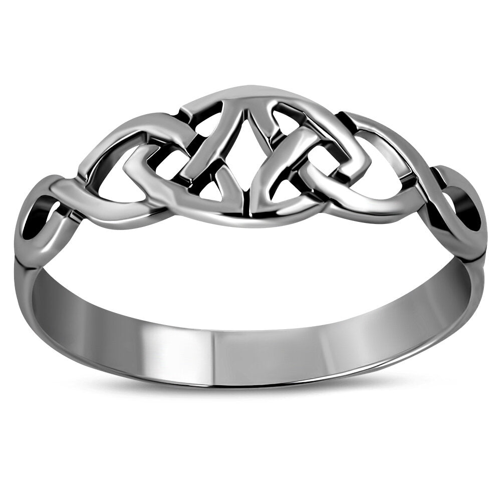 Triquetra Ring - Interlocked Trinity Union