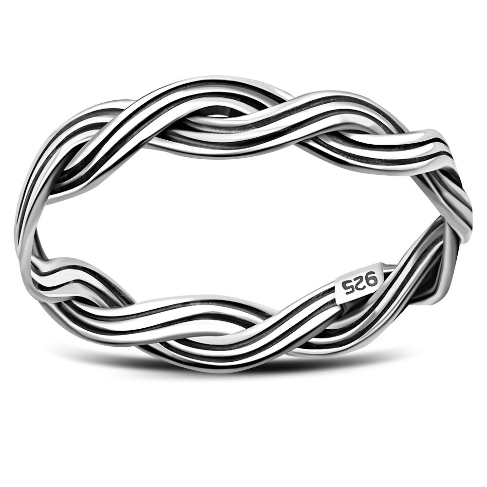 Contemporary Ring- Fully Braided Band