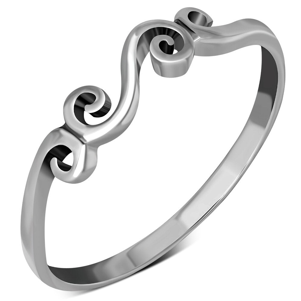 Contemporary Ring - Swirly Wave