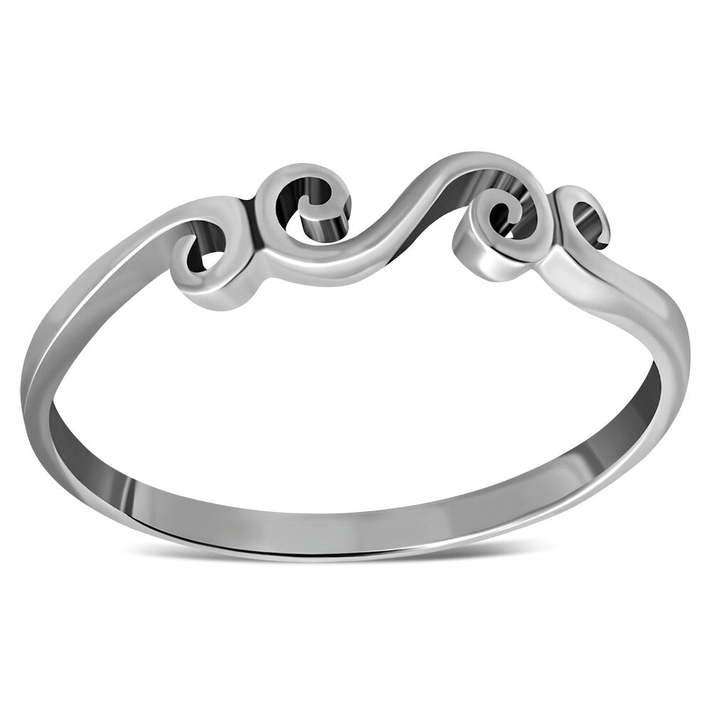 Contemporary Ring - Swirly Wave