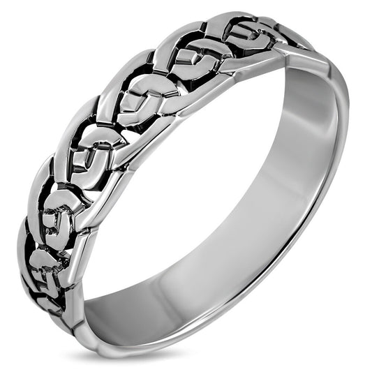 Celtic Knot Ring - Celtic Rose Loop