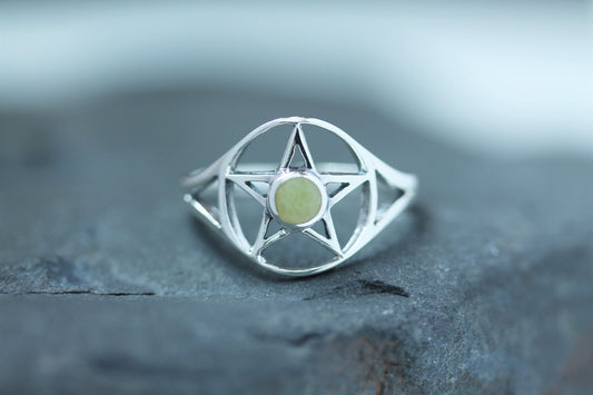 Scottish Marble Ring - Pentacle