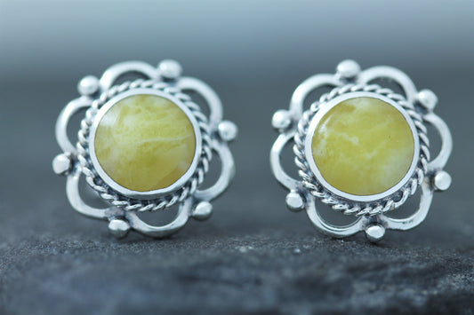 Scottish Marble Studs - Timeless Border