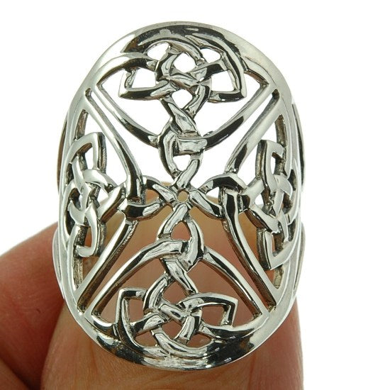 Celtic Knot Ring- Shield of Four Directions