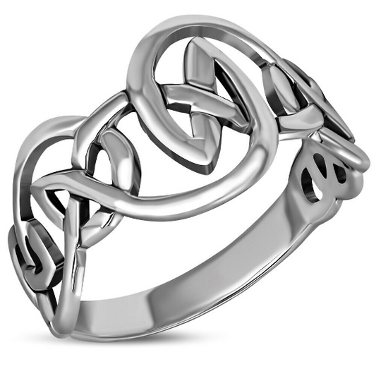 Celtic Knot Ring - Scottish Pictish Knot Wave